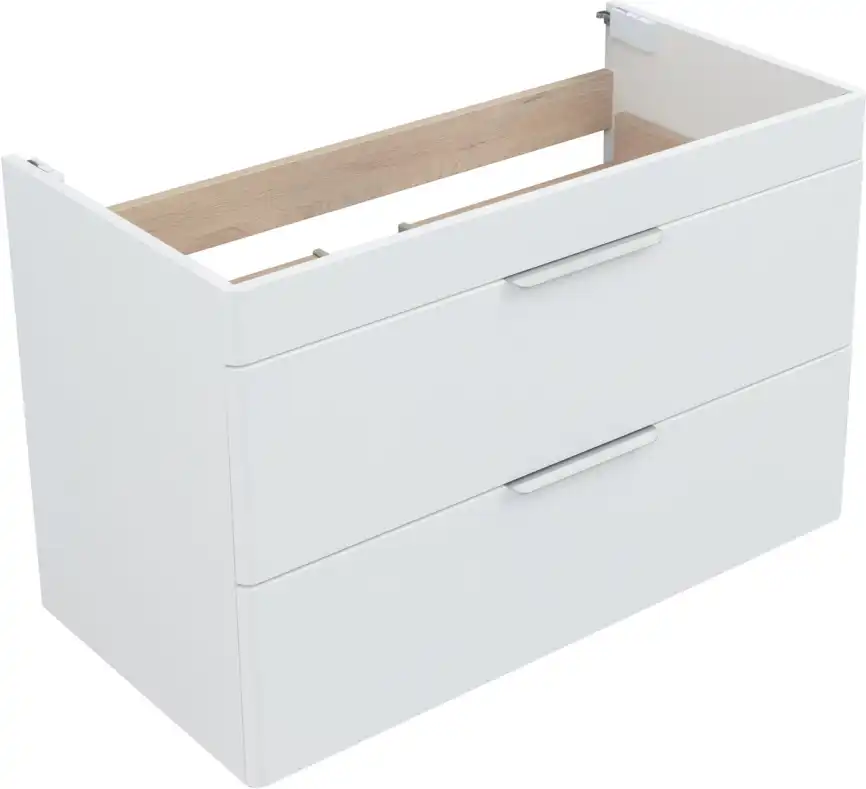 Тумба под раковину Aquanet Ирис New 90 белый глянец, подвесная, 336311 фото 11