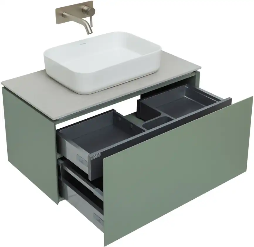 Тумба под раковину Allen Brau Infinity 85 1.21002.CGM олива матовый фото 4
