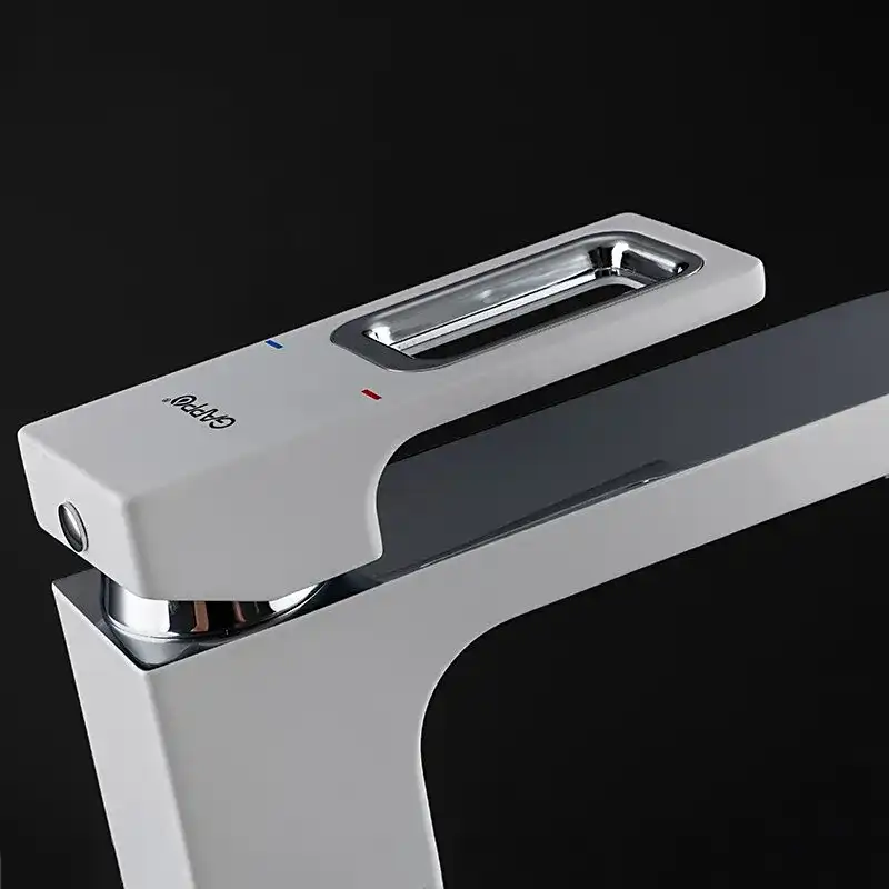 Смеситель для раковины Gappo G1017-8, Белый / Хром фото 3
