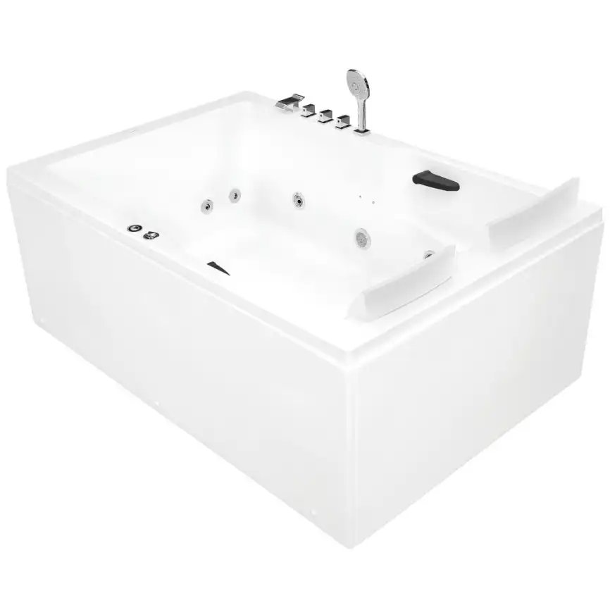 Акриловая ванна Gemy G9061 B L 181х121 с гидромассажем, левая фото 1