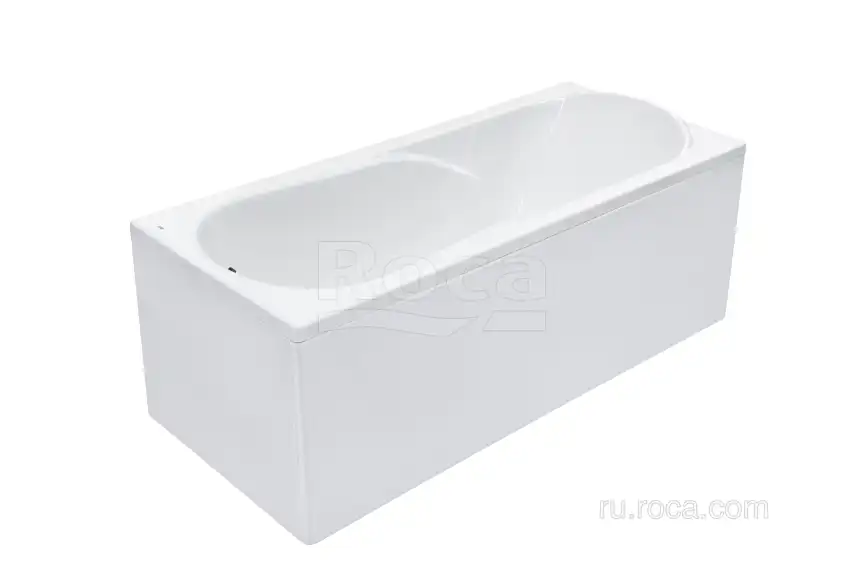 Акриловая ванна Roca Uno 160х75 ZRU9302869 прямоугольная, Белая фото 4