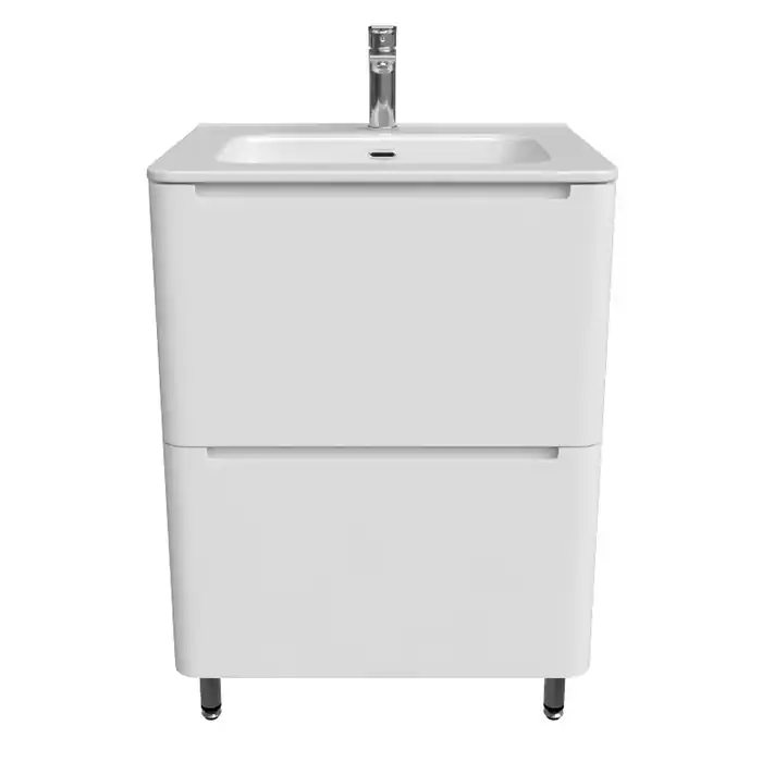 Тумба с раковиной IDDIS Edifice 60, напольная, Белая, EDI60WFi95K фото 2