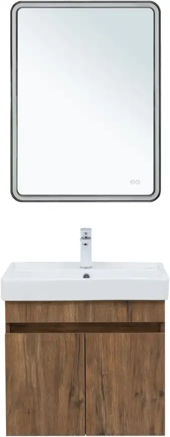 Тумба под раковину Aquanet Оптима 60 дуб рустикальный , 344795 фото 9