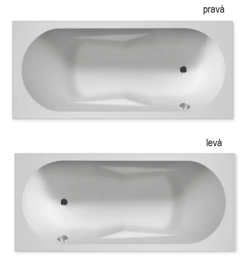 Акриловая ванна Riho Lazy 180х80 L левосторонняя B083001005 фото 5