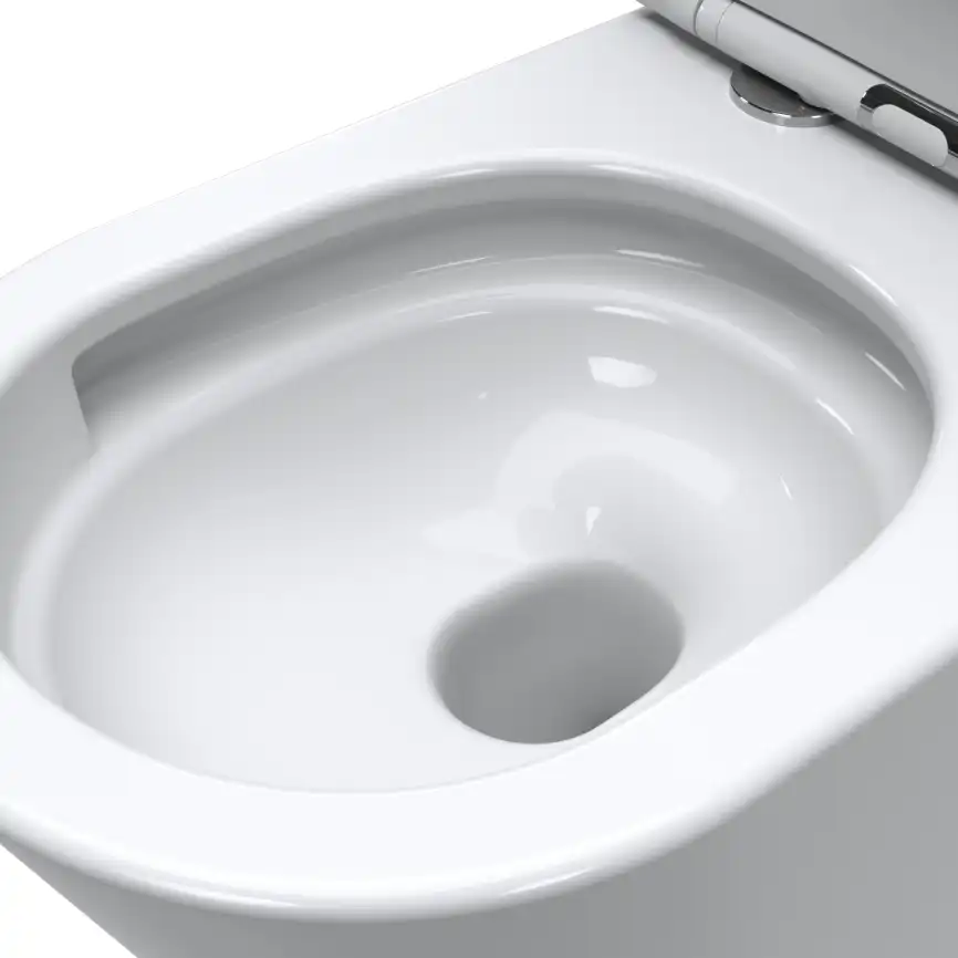 Унитаз приставной BelBagno FLAY-TOR BB1003CB-TOR/SC безободковый с сиденьем и смывом TORNADO фото 8