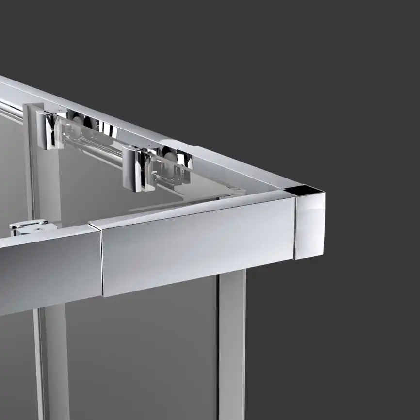 Душевой уголок Vincea Rapid 100х100 VSS-3R90/10MT, профиль хром, стекло Рифленное фото 2