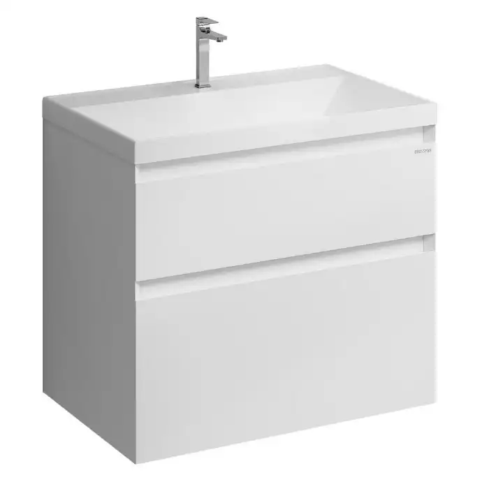 Тумба под раковину Grossman Меркадо 70 подвесная, белая матовая (107078) фото 1