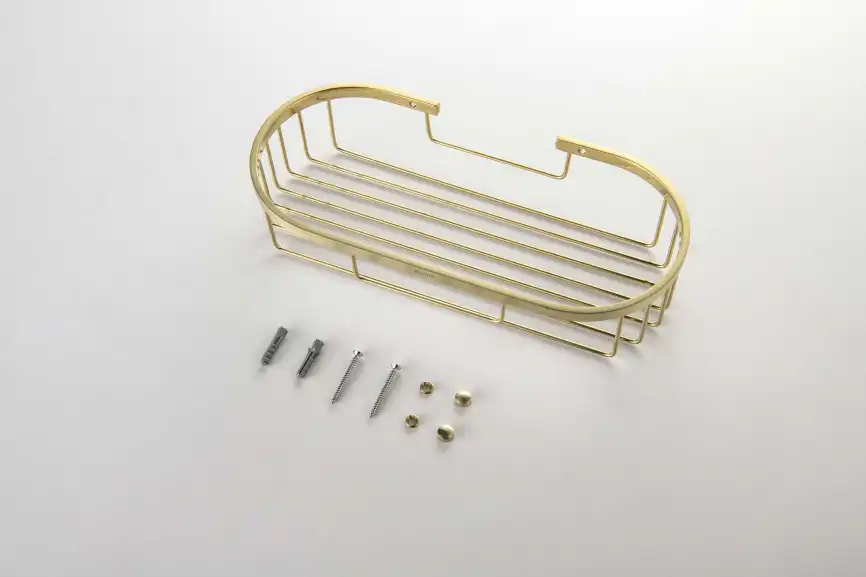 Полка для душа Aquatek AQ4916BG, Золото матовое фото 4