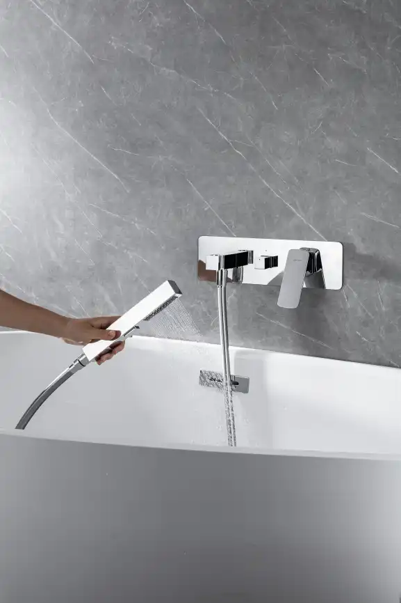 Смеситель для ванны с душем Allen Brau Infinity 5.21007-00 встраиваемый, с внутренней частью, Хром фото 7