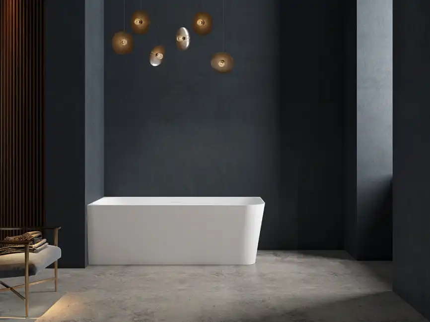 Акриловая ванна Abber 160х75 AB9331-1.6 L, отдельностоящая, Белая глянцевая фото 3