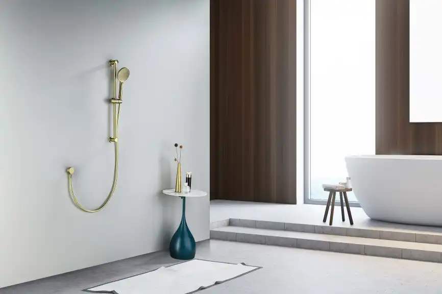 Душевой гарнитур Aquatek Оберон AQ2016BG, Золото матовое фото 5