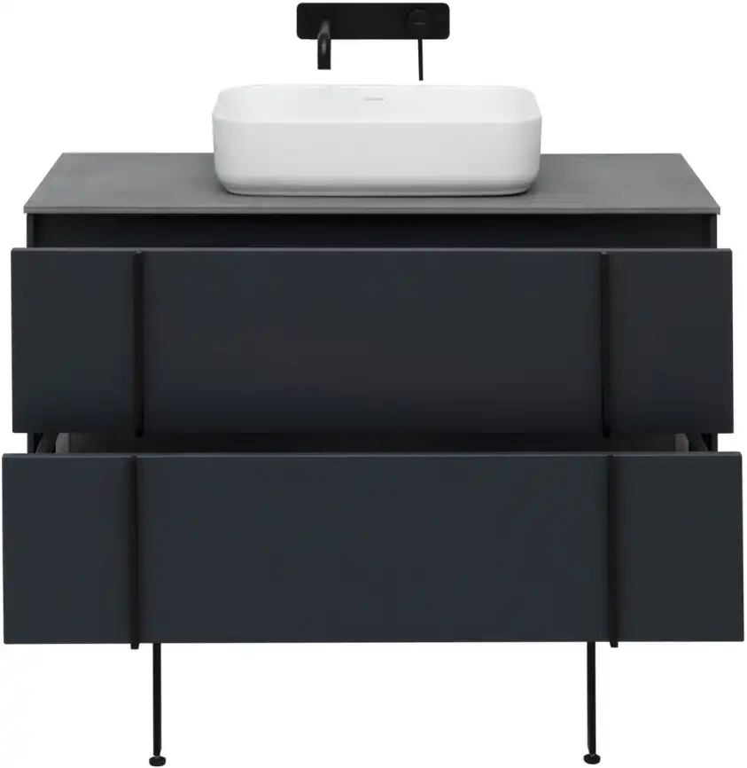 Тумба под раковину Allen Brau Reality 100 1.32007.AM антрацит матовый фото 32
