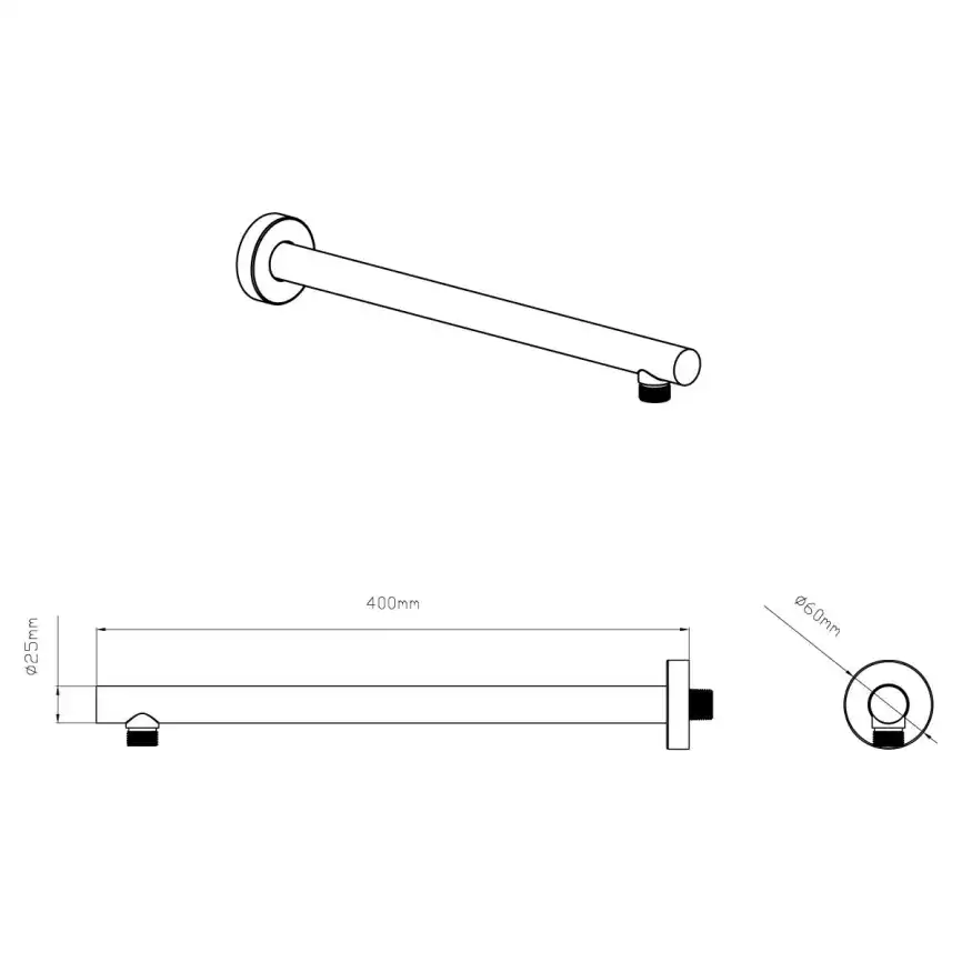 Верхний душ с держателем Vincea  VSHD-42CMB VSHD-42CMB, черный матовый фото 4
