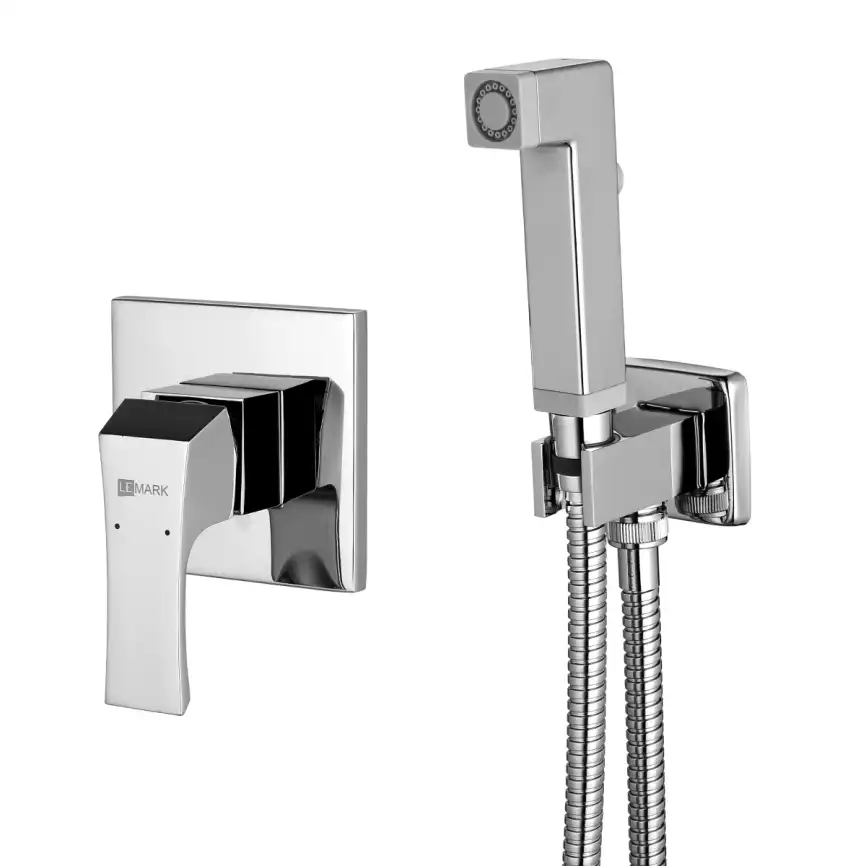Гигиенический душ со смесителем Lemark LM4519C однорычажный, Хром фото 1