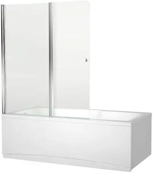Шторка для ванны Aquanet Alfa 120 см, NF6222-pivot, профиль Хром, стекло Прозрачное фото 1