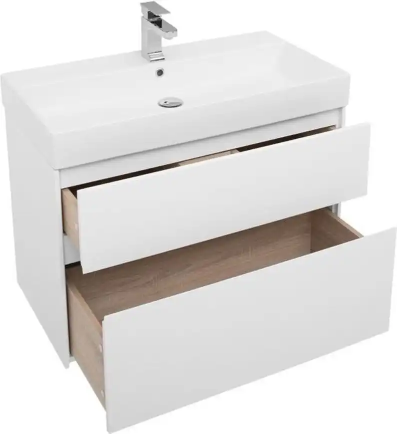 Тумба под раковину Aquanet Бруклин 85 белый 203960 фото 4