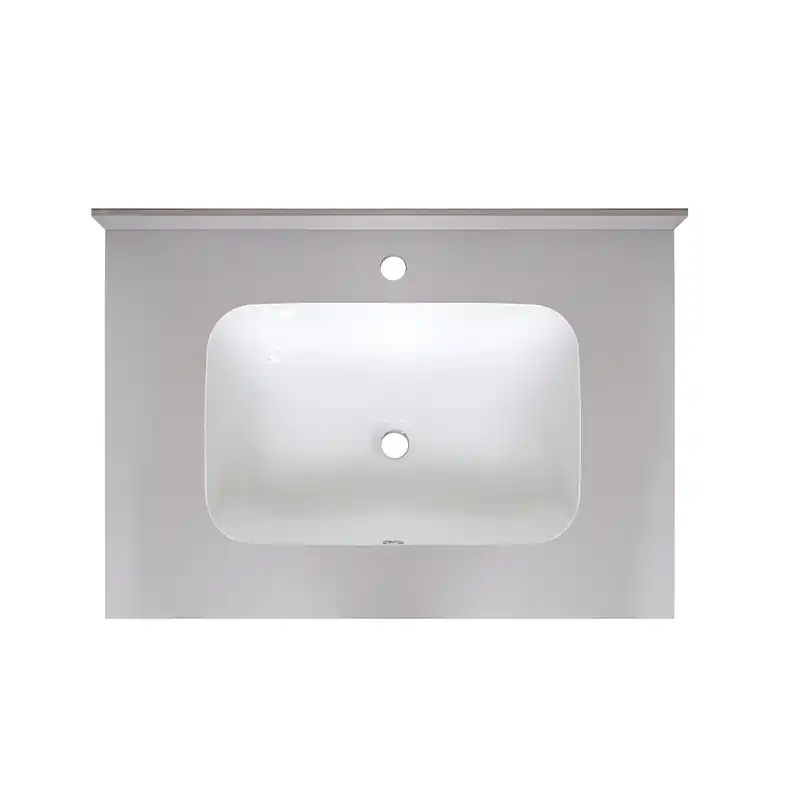 Раковина мебельная AVS Шарм 80x56 белая/серая фото 3