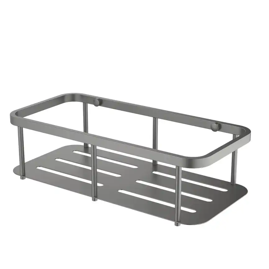 Полка для душа Aquatek AQ4936BGM, Оружейная сталь фото 1