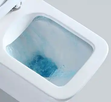Унитаз подвесной CeramaLux 2622E с сиденьем микролифт Белый фото 2