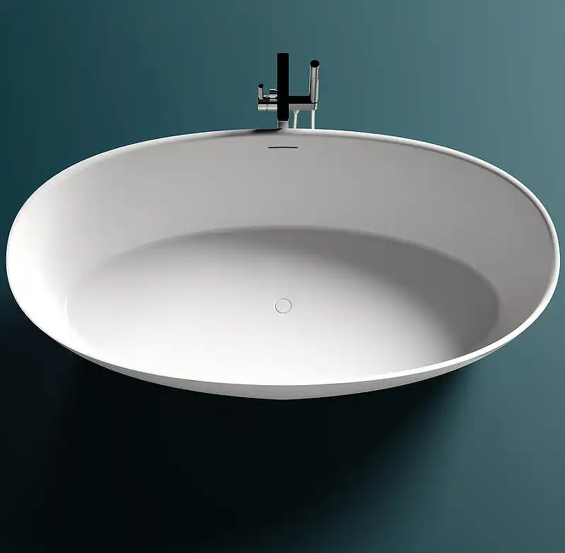 Ванна Salini ALDA 180х90 101911SM из материала S-Stone, Белая матовая фото 5