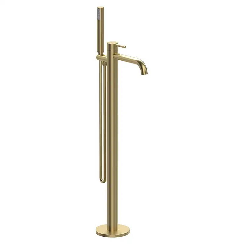 Смесители для ванны AVS Slimmer 811-112-BG напольный, брашированное золото фото 2
