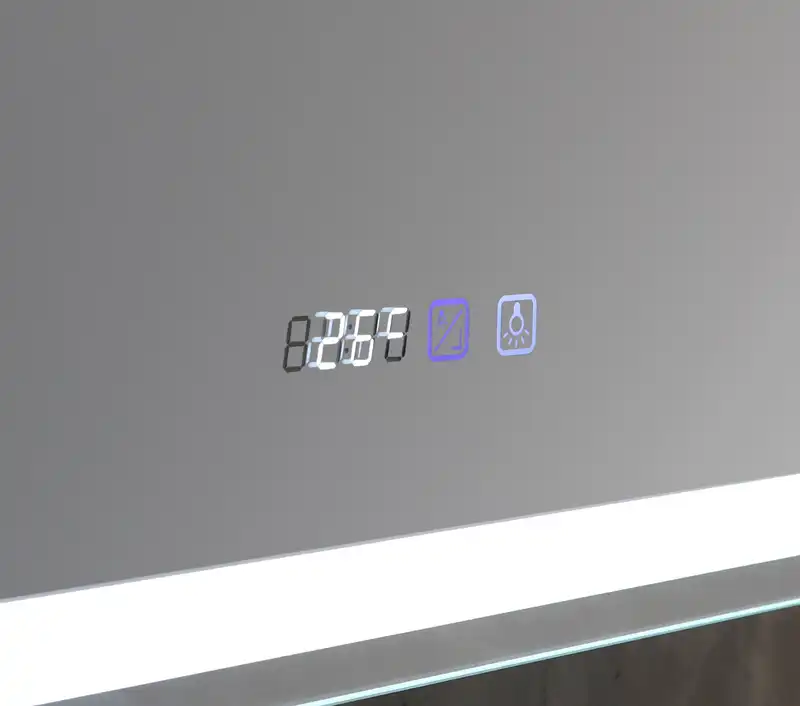 Зеркало-шкаф AZARIO Фиджи 50 508х756х140 c подсветкой и диммером + часы (LED-00002361) фото 3