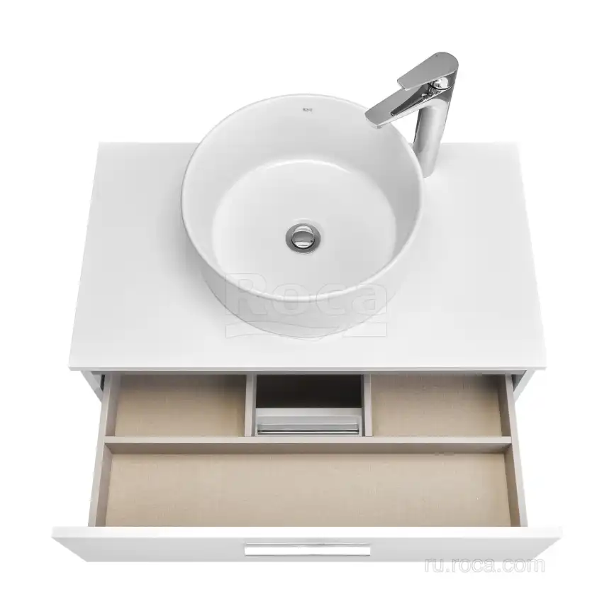 Тумбы под раковину Roca Victoria 80 A857470806 подвесная, цвет, Белый глянец фото 6