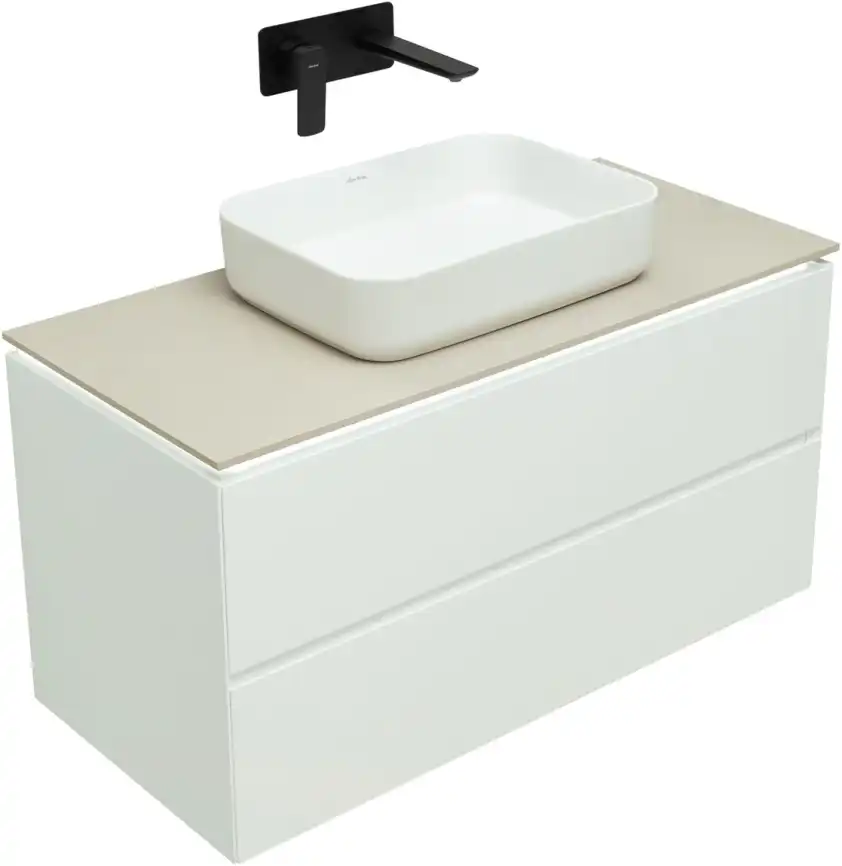 Тумба под раковину Allen Brau Infinity 100 1.21003.WM белый матовый фото 5