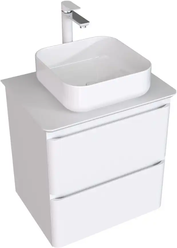 Тумба под раковину Aquanet Эмбер 60 белый матовый 330465 фото 3