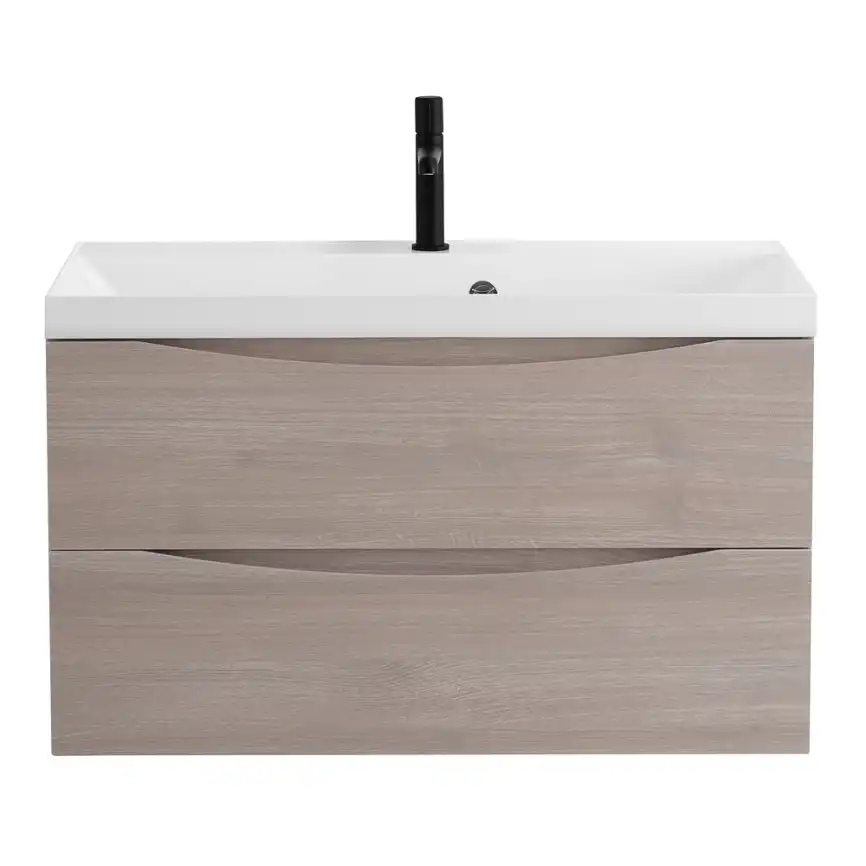 Тумба под раковину BelBagno MARINO-800-2C-SO-RG-P подвесная Rovere Grigio фото 1