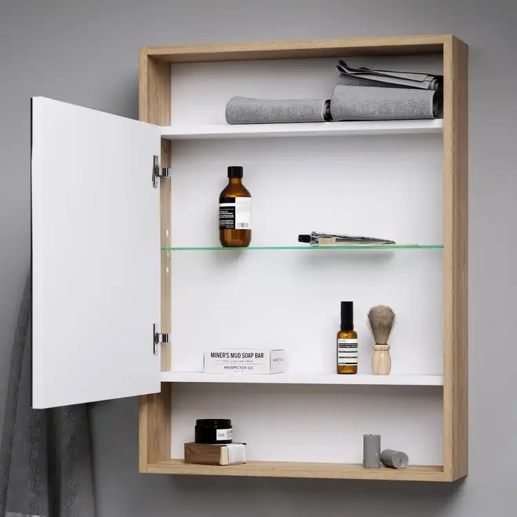 Зеркальный шкаф Aqwella City 50 см, SIT0405DK, цвет Дуб канадский фото 3