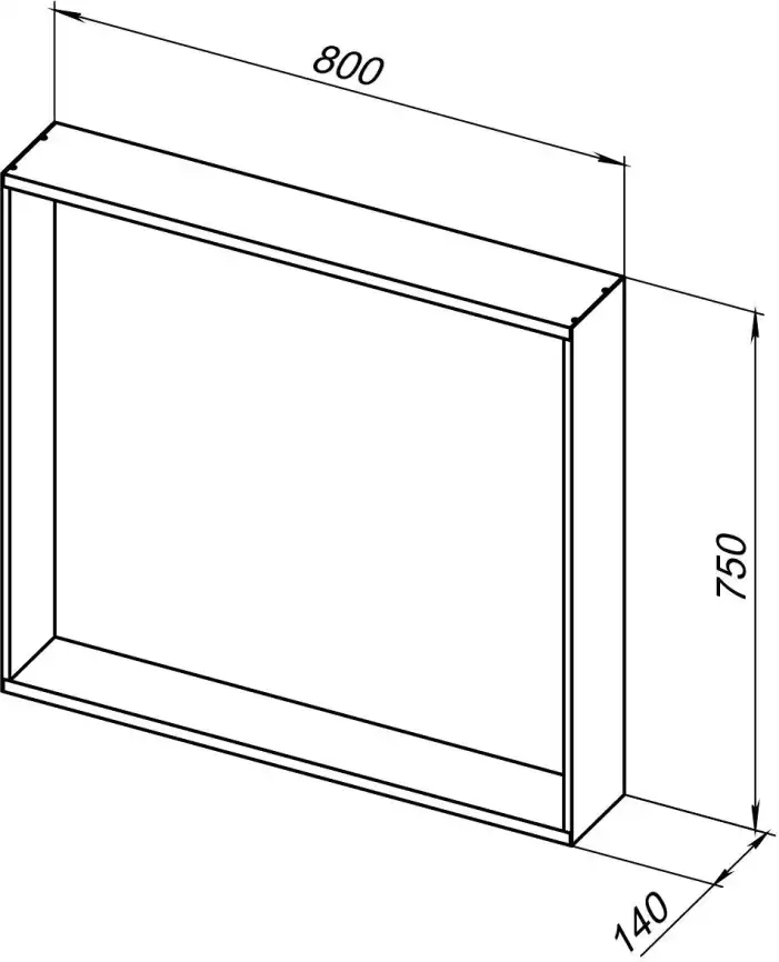 Зеркало Allen Brau Reality 80х75 1.32018.02 с подстветкой, сенсорный выключатель, Серебро фото 2