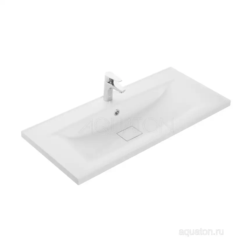 Раковина AQUATON Айрис M 1000 белая 1A73273KAG010 фото 1