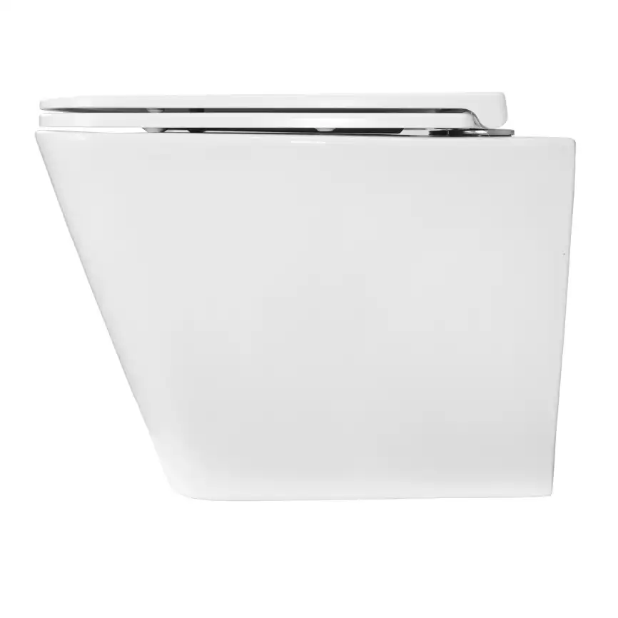 Подвесной унитаз Azario Pro PRO-002 безободковый, с сиденьем микролифт, Белый глянцевый фото 7