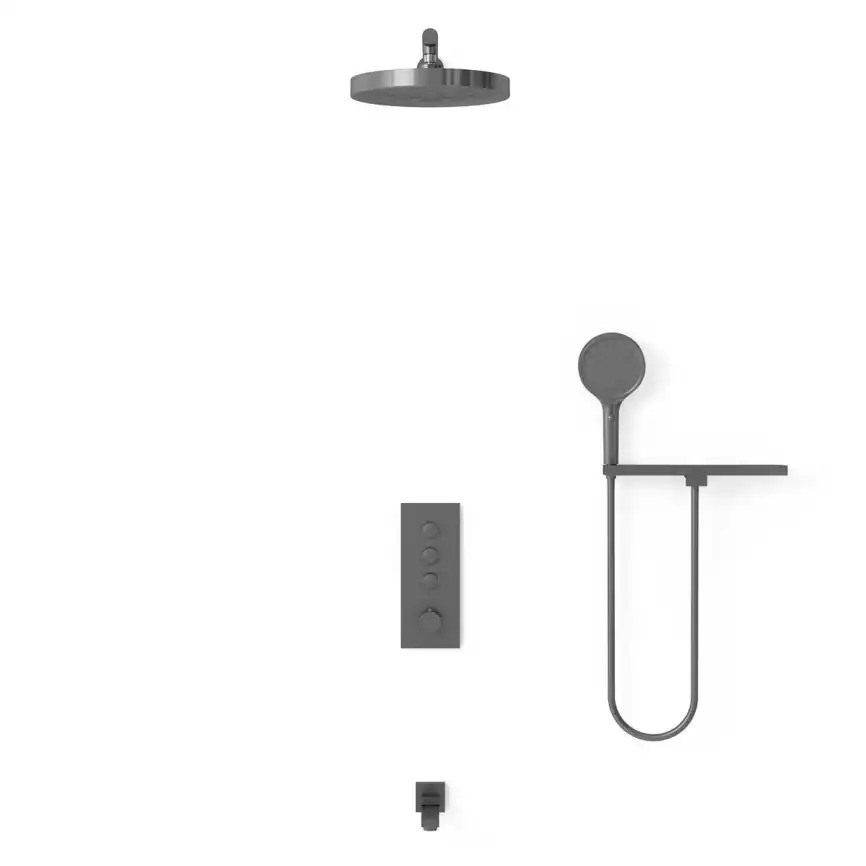 Душевая система  Vincea  VSFW-433TI2RGM VSFW-433TI2RGM встраиваемая, вороненная сталь фото 3