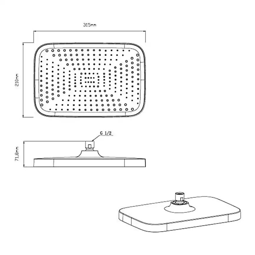 Душевая система  Vincea  VSFW-321MT1MB VSFW-321MT1MB  с термостатом, встраиваемая, черный матовый фото 9