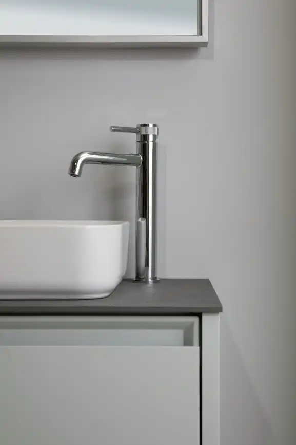 Смеситель для накладной раковины Allen Brau Priority 5.31002-00, однорычажный, высокий, Хром фото 9