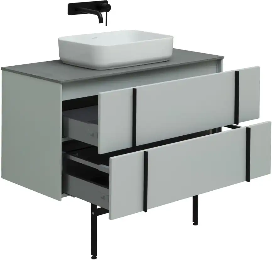 Тумба под раковину Allen Brau Reality 100 1.32007.PWM папирус матовый фото 21