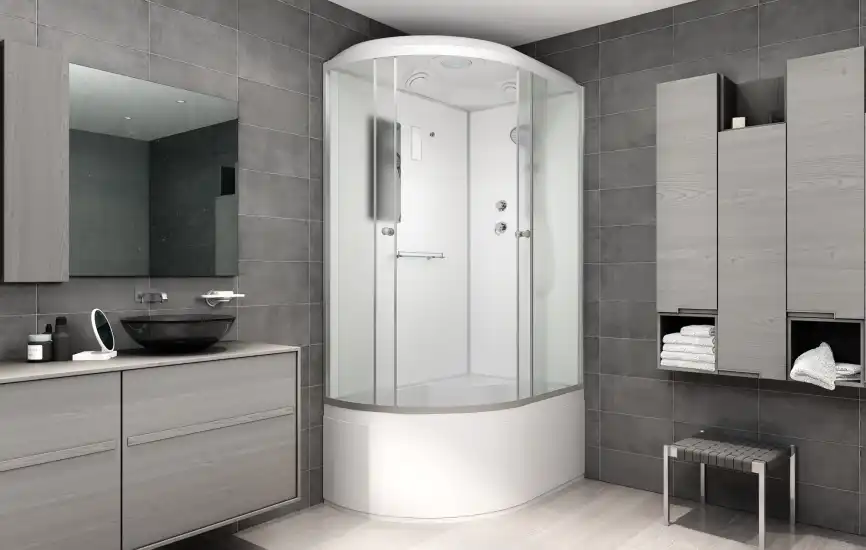 Душевая кабина AvaCan D120SR 120x80 см, высокий поддон, с крышей, правая фото 3