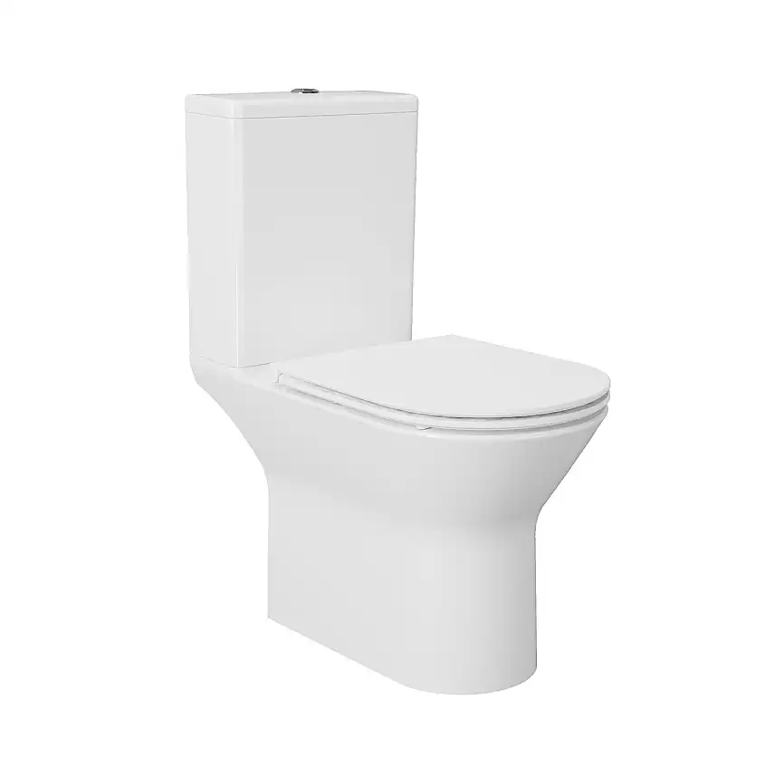 Унитаз - компакт Azario Dante AZ-93589 напольный, безободковый с сиденьем микролифт фото 1