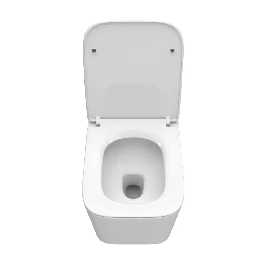 Подвесной унитаз BelBagno DUE-TOR BB5171CH-TOR/SC, безободковый, смыв торнадо с сиденьем микролифт, Белый фото 8