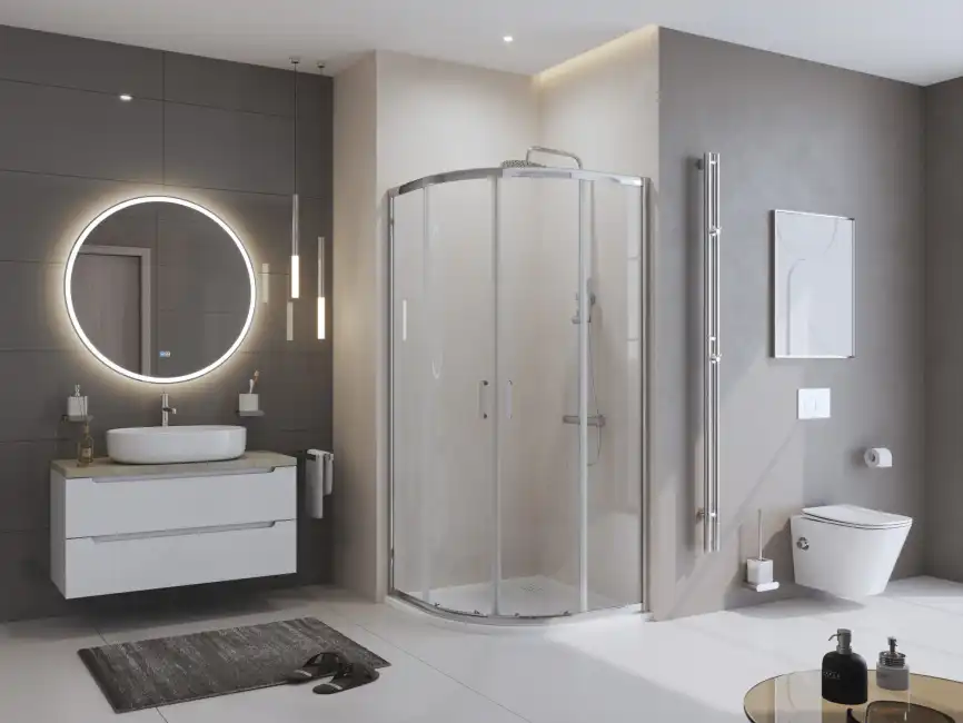 Душевой поддон BelBagno UNO 80х80 из искусственного камня, TRAY-MR-UNO-R-80-550-35-W-BO, Белый фото 4