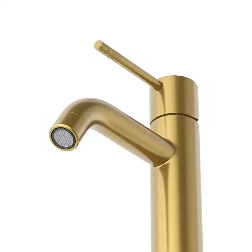 Смеситель для раковины Cezares RELAX-LS1-BORO, Брашированное золото фото 3