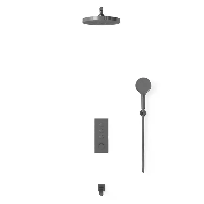 Душевая система  Vincea  VSFW-433TI2GM VSFW-433TI2GM встраиваемая, вороненная сталь фото 3