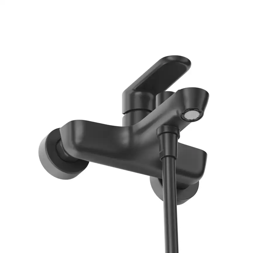 Смеситель для ванны и душа Cezares STYLUS-VD-NOP, Черный матовый фото 3