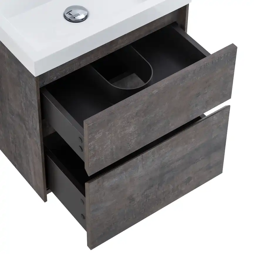 Тумба под раковину BelBagno PIETRA MINI-500AS-2C-SO-PT подвесная Stone фото 7