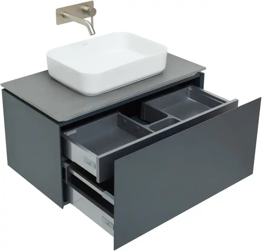 Тумба под раковину Allen Brau Infinity 85 1.21002.AM антрацит матовый фото 12