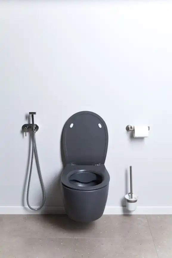 Подвесной безободковый унитаз Allen Brau Fantasy 4.11004.AN без сиденья, антрацит фото 22