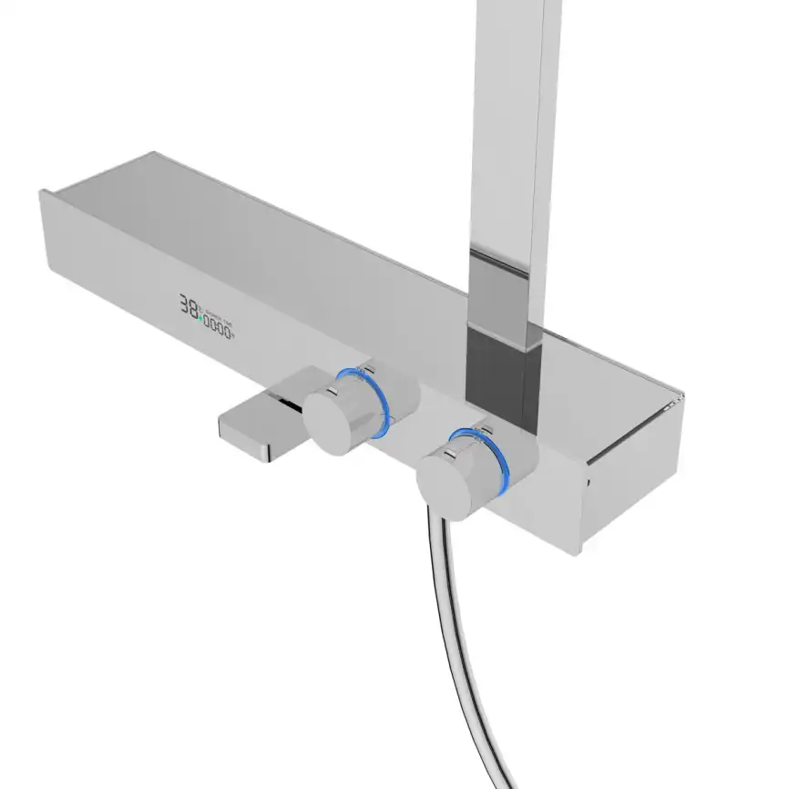 Душевая система  Vincea Inspire VSFS-3I13TCH VSFS-3I13TCH  с термостатом, хром фото 3