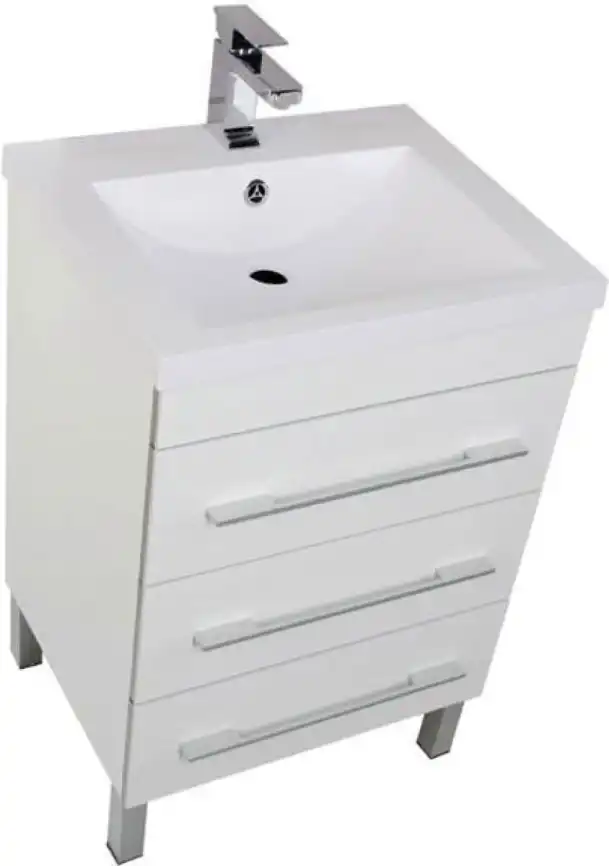 Тумба под раковину Aquanet Верона 58 белый (напольная 3 ящика) 178253 фото 5